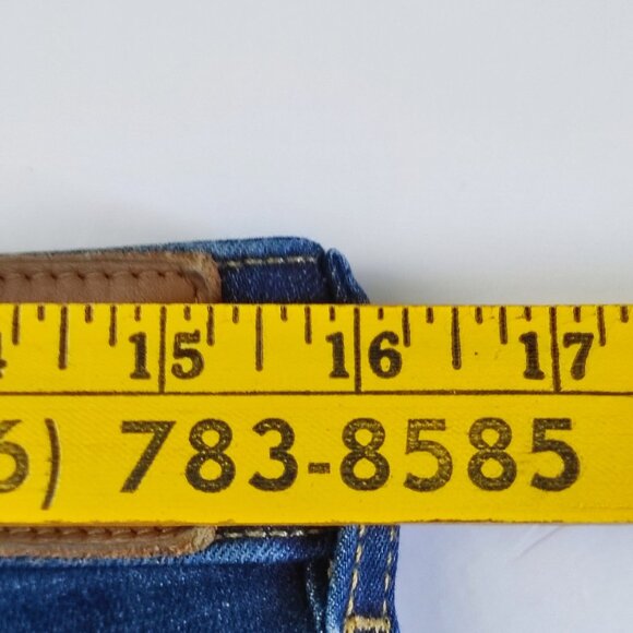 Harley -Davidson jeans women's size 29 denim blue mid rise slim boyfriend - Picture 13 of 16